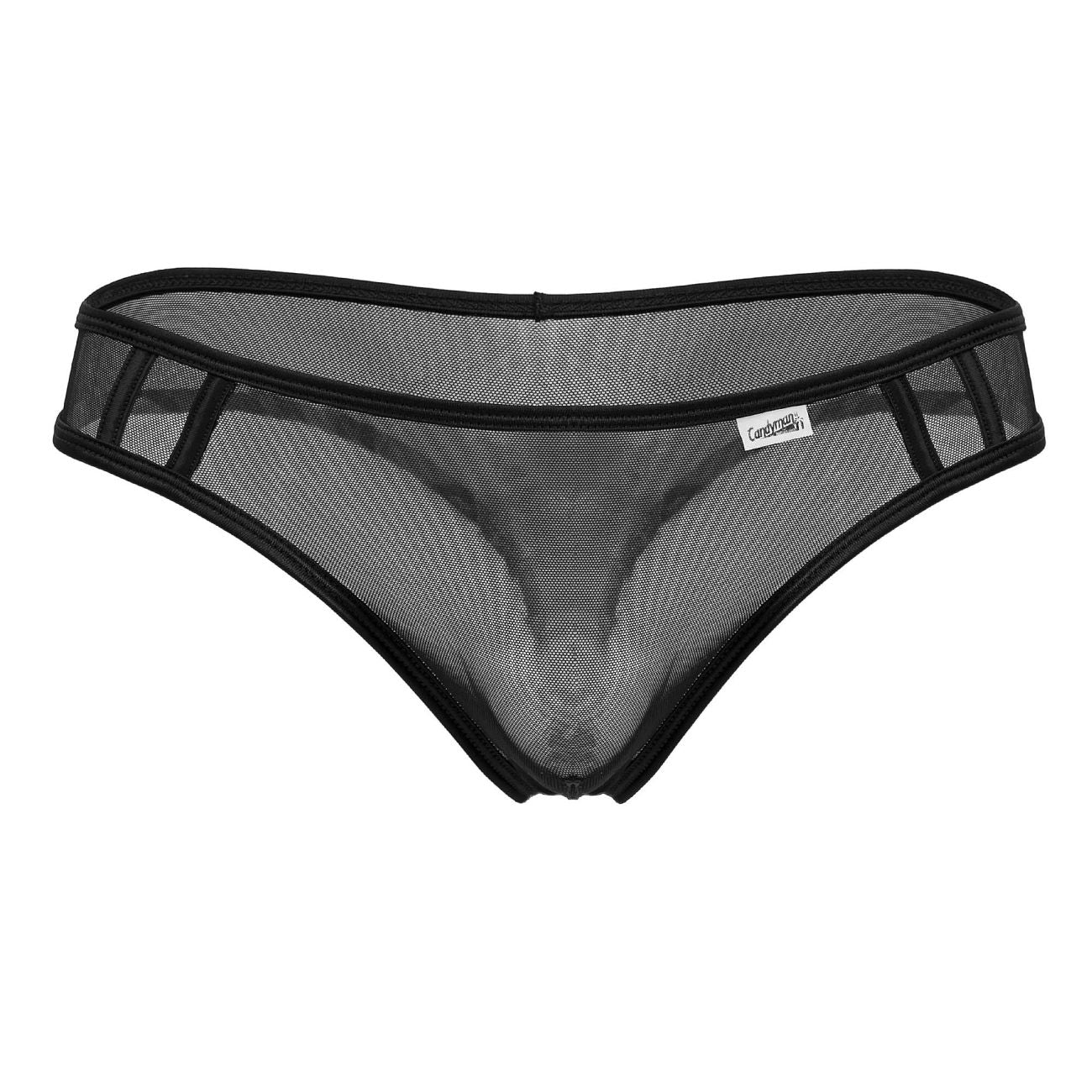 CandyMan 99767 Sports Mesh Thongs Black