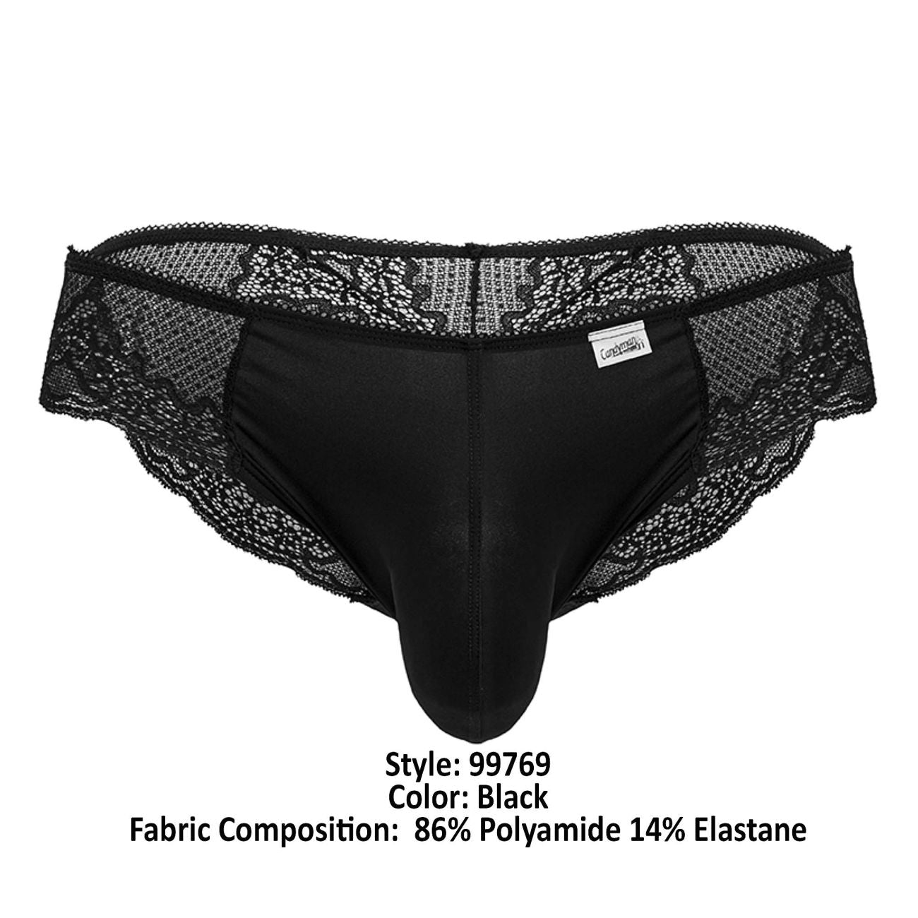 JCSTK - CandyMan 99769 Lace Briefs Black