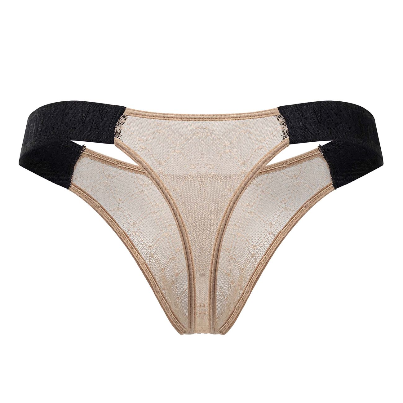 CandyMan 99771 Mesh Thongs Beige