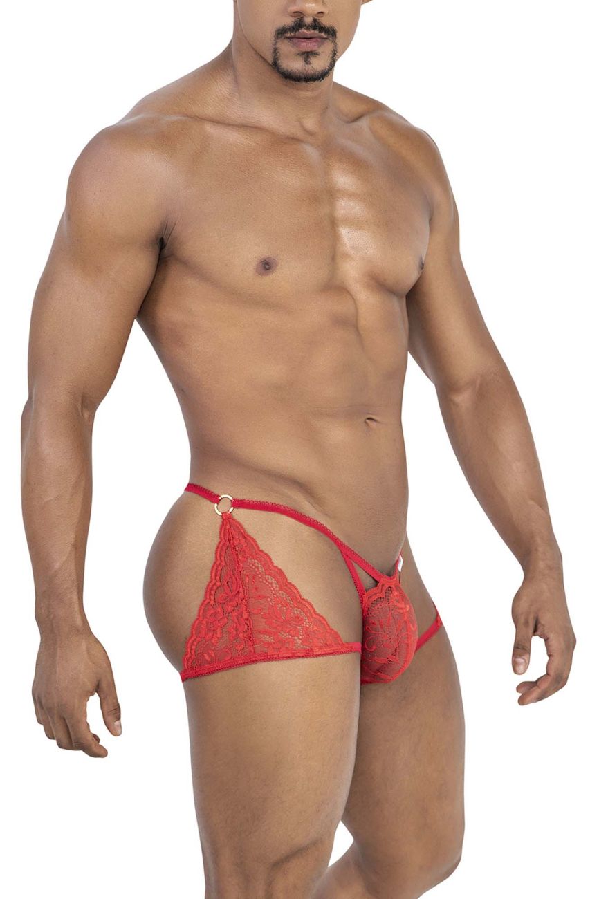 JCSTK - CandyMan 99773 Lace Trunks Thongs Red