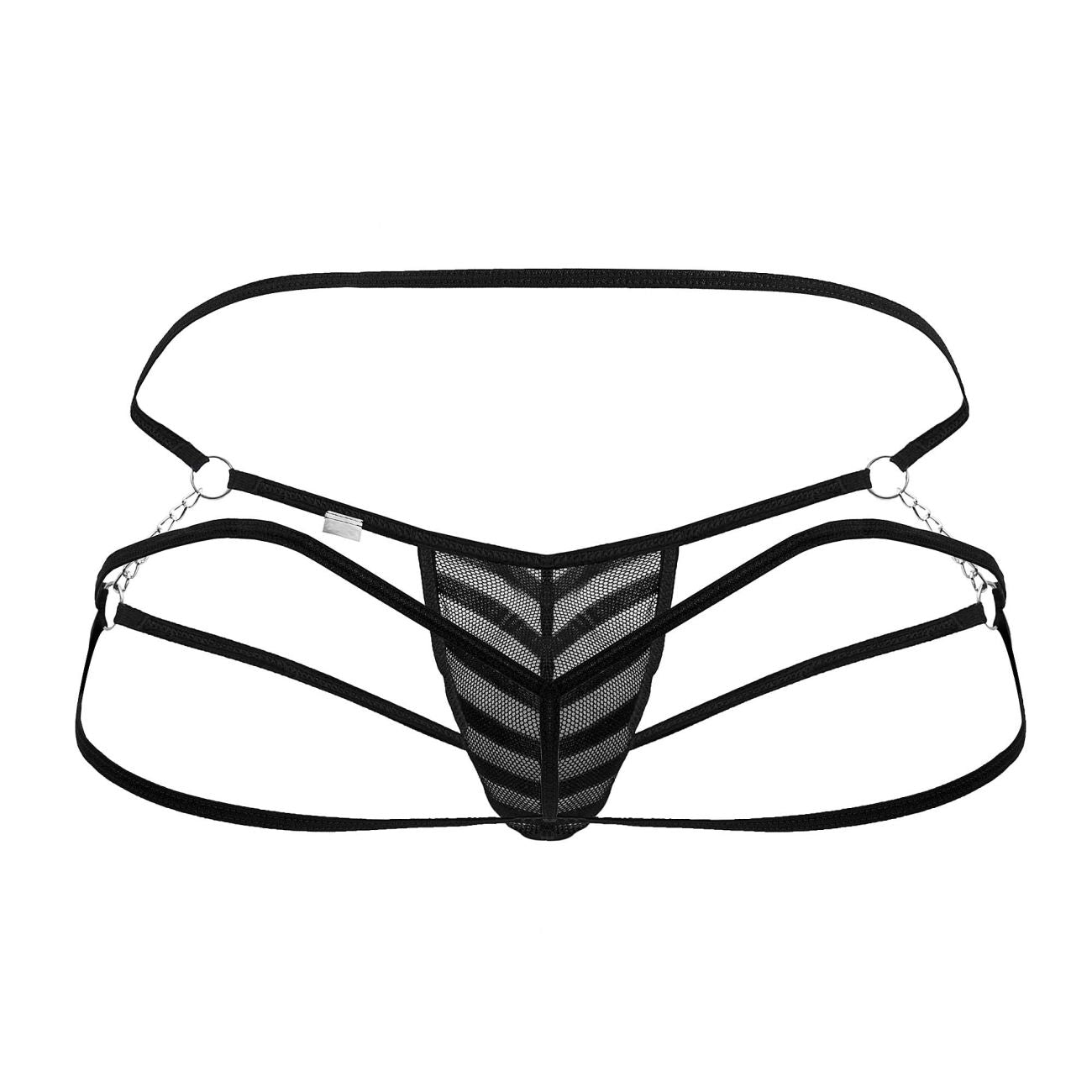 CandyMan 99793  Mesh Jock Thongs Black