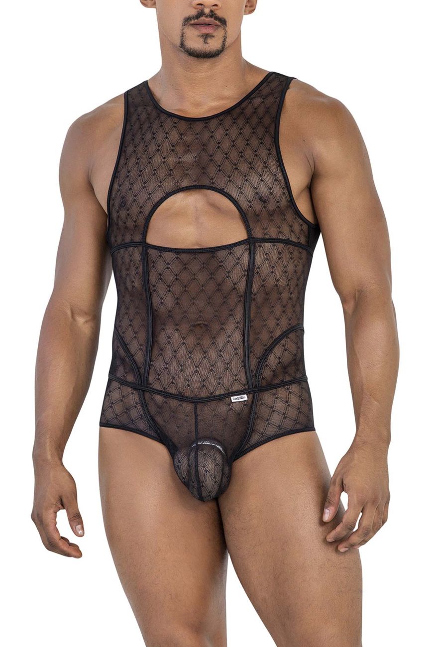 CandyMan 99794 Mesh Bodysuit Black