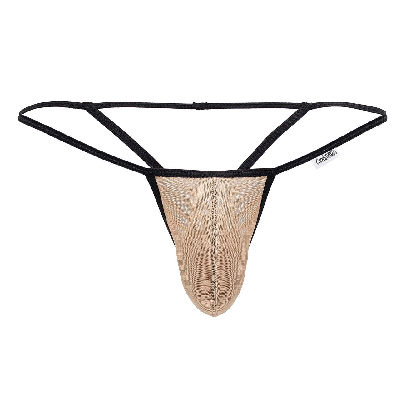 CandyMan 99795 Mesh G-String Thongs Beige