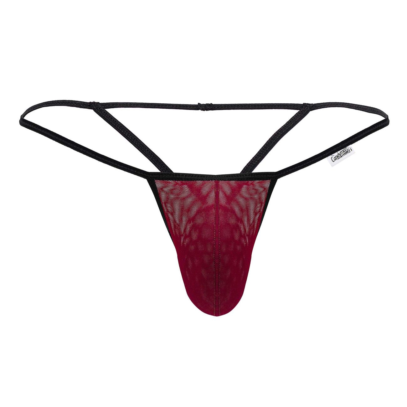 CandyMan 99795 Mesh G-String Thongs Burgundy