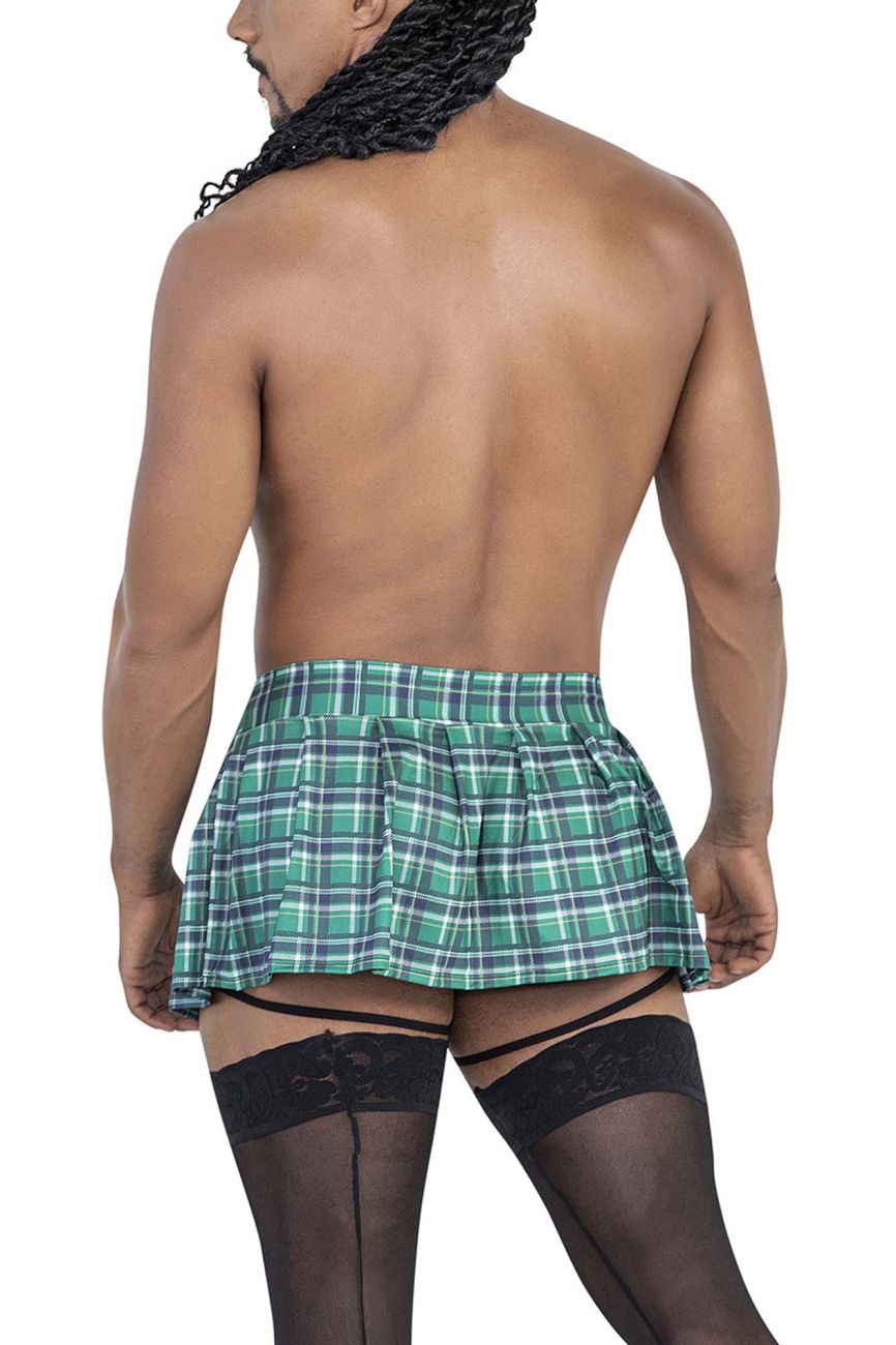 CandyMan 99799 Garter School Girt Skirt Outfit Green