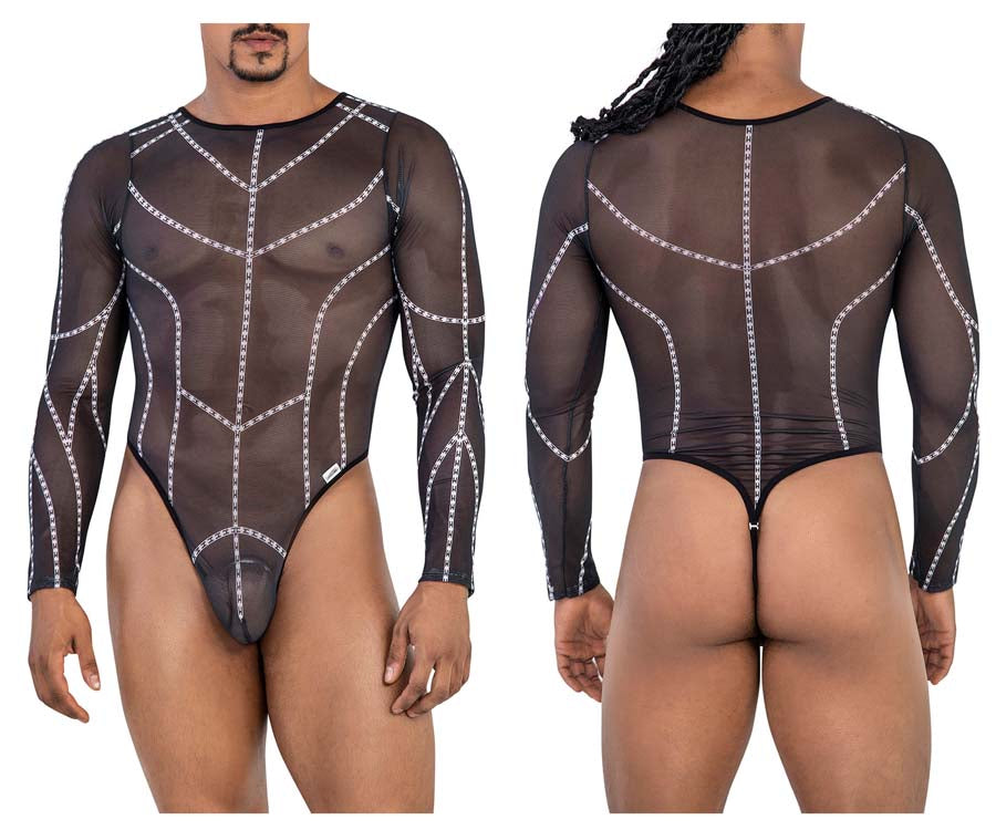 CandyMan 99816 Mesh Bodysuit Black