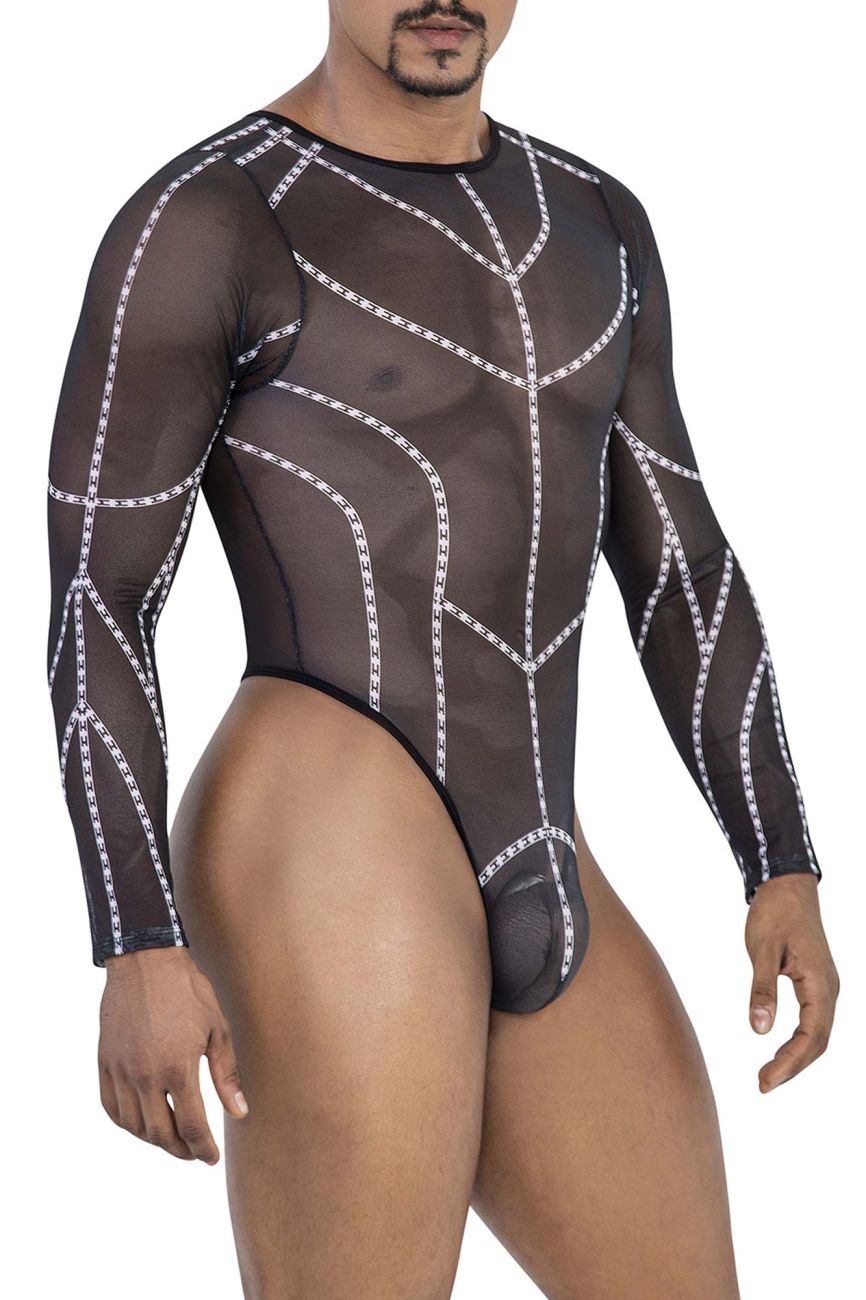 CandyMan 99816 Mesh Bodysuit Black