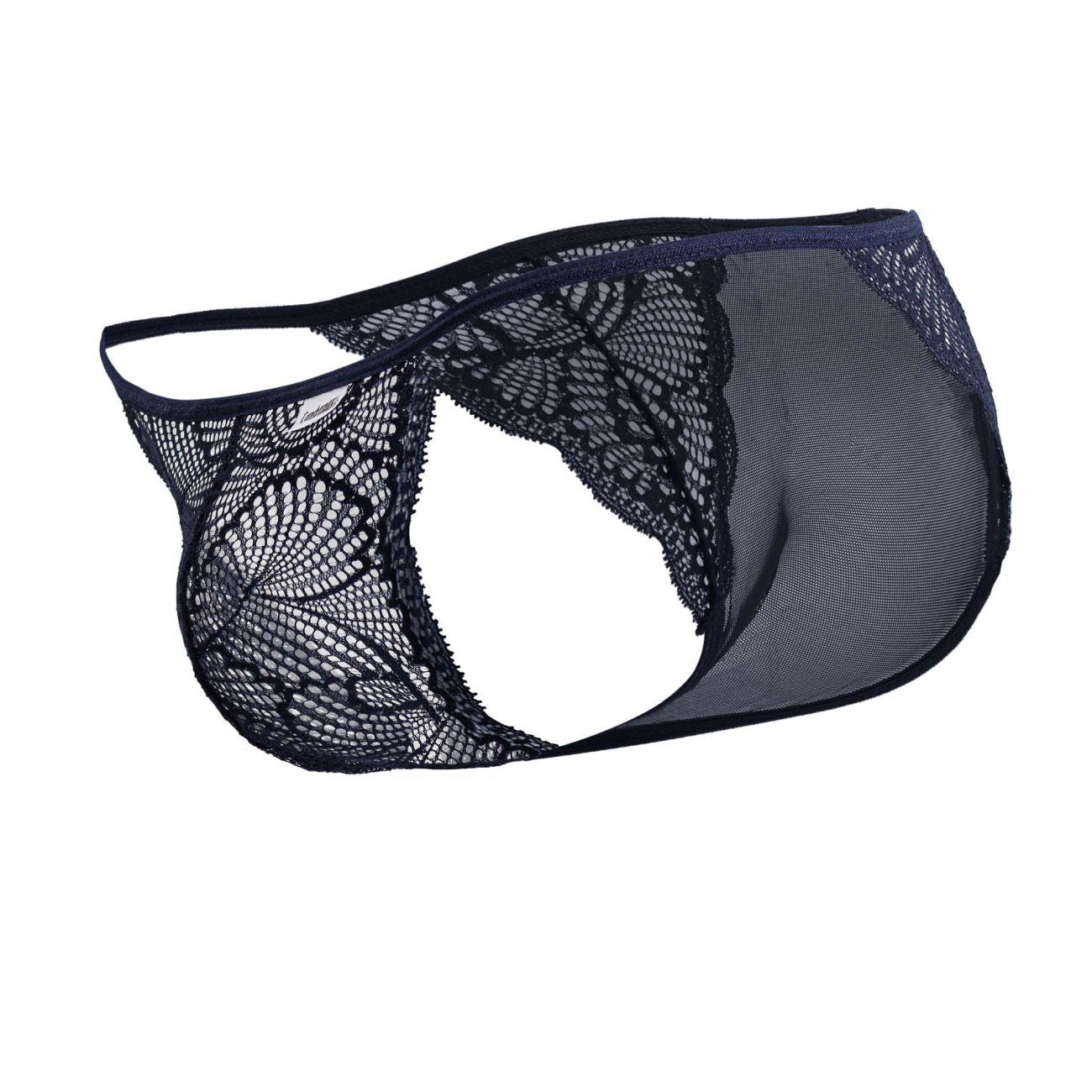 CandyMan 99914 Mens Sexy Lace Briefs Navy