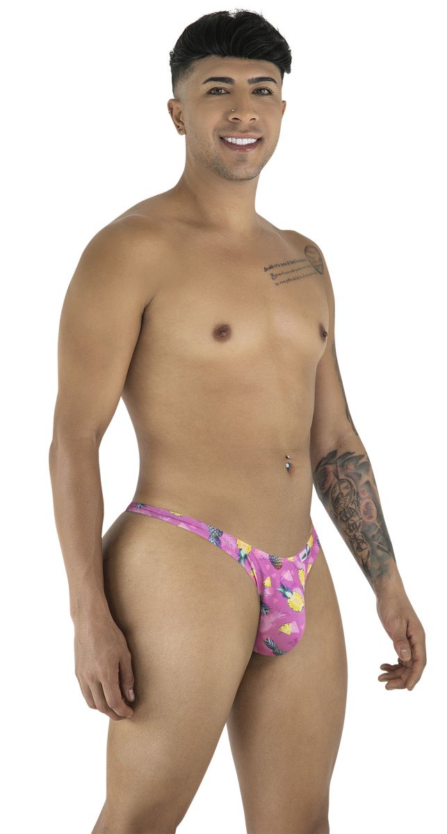 CandyMan 99924 Mens Colourful Modern Vibe Thongs Printed Pink