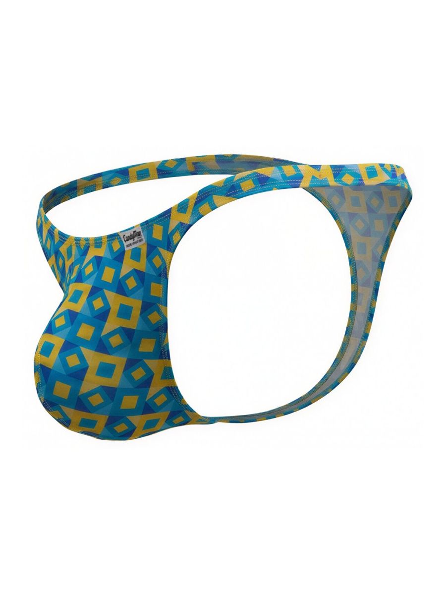 CandyMan 99924 Mens Colourful Modern Vibe Thongs Printed Turquoise