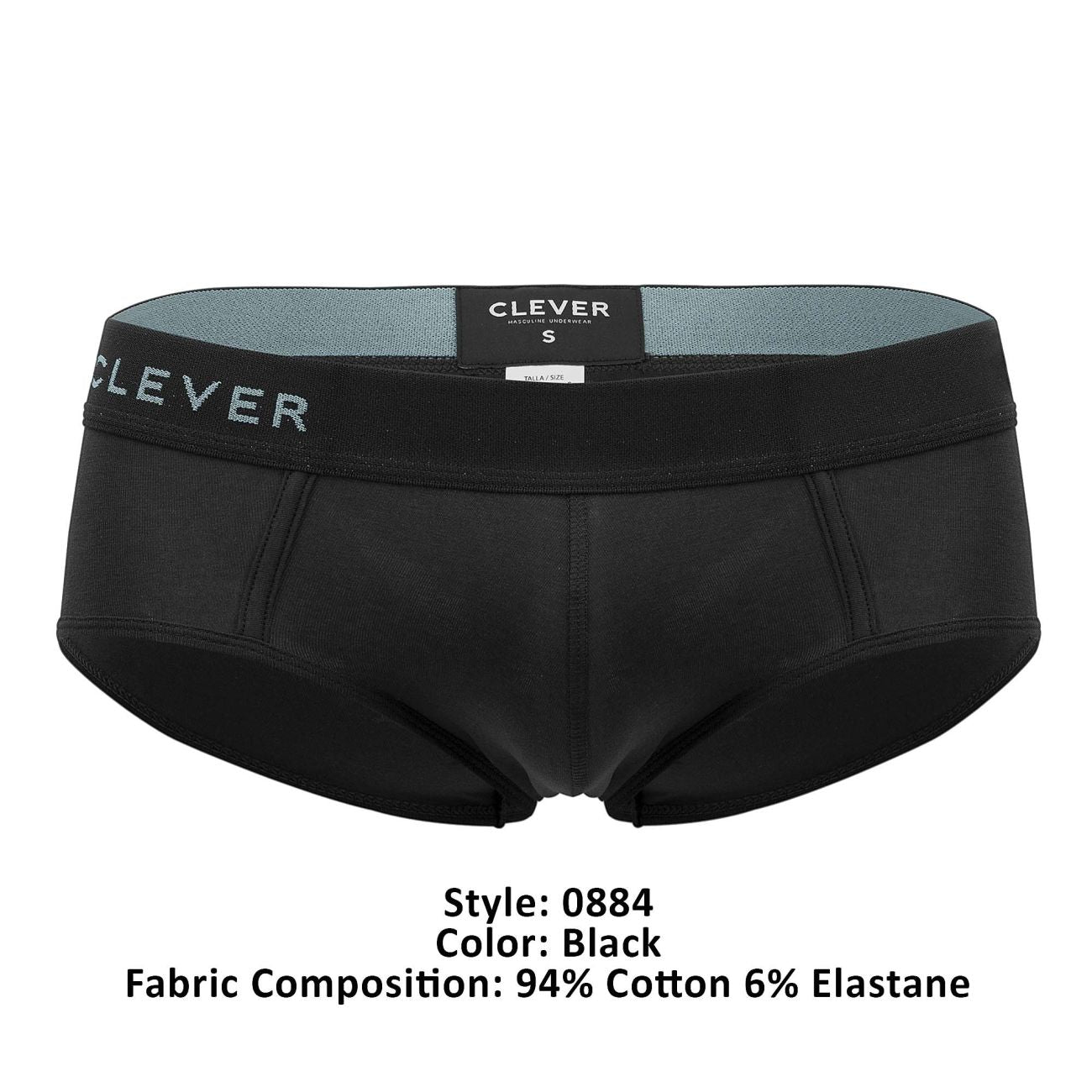 Clever 0884 Caribbean Briefs Black