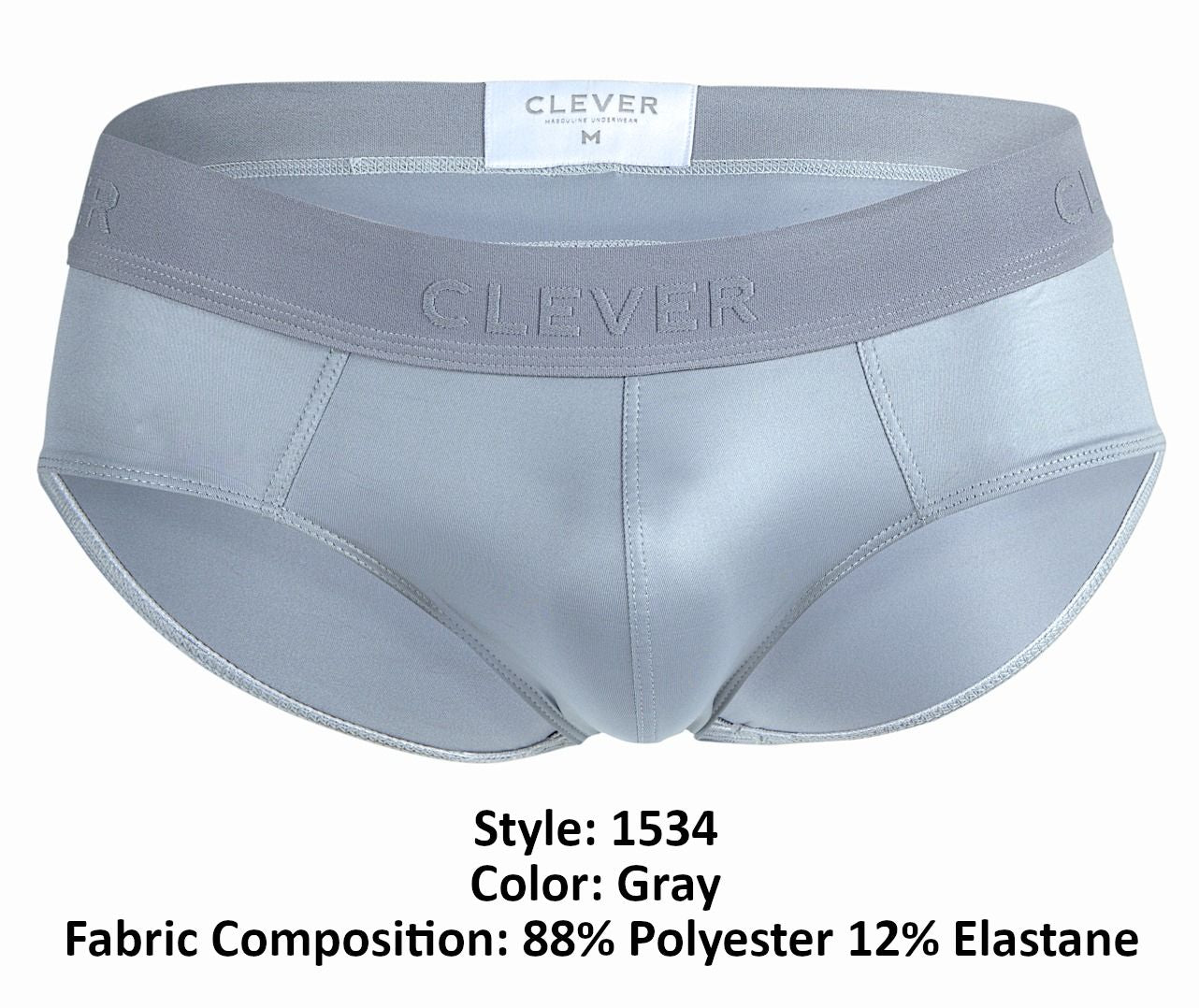 Clever 1534 Kraken Briefs Gray