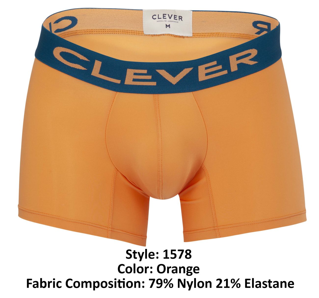 Clever 1578 Coque Boxer Briefs Orange