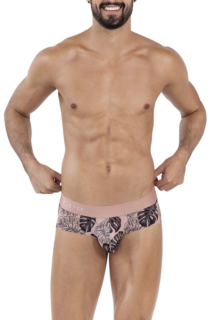 Clever 1636 Pacif Mens Print Briefs Pink