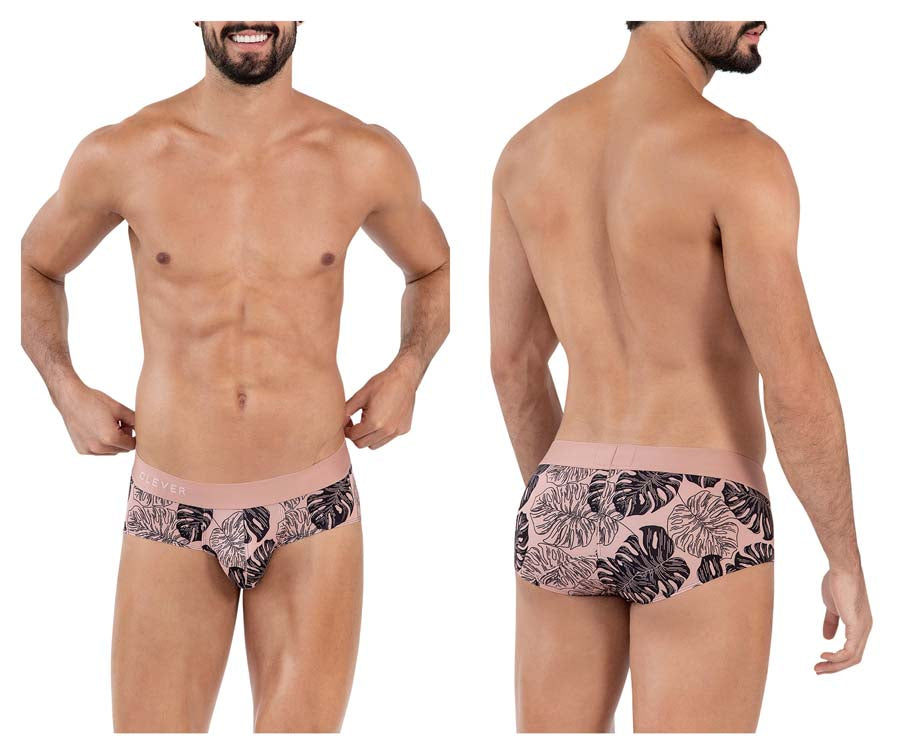 Clever 1636 Pacif Mens Print Briefs Pink