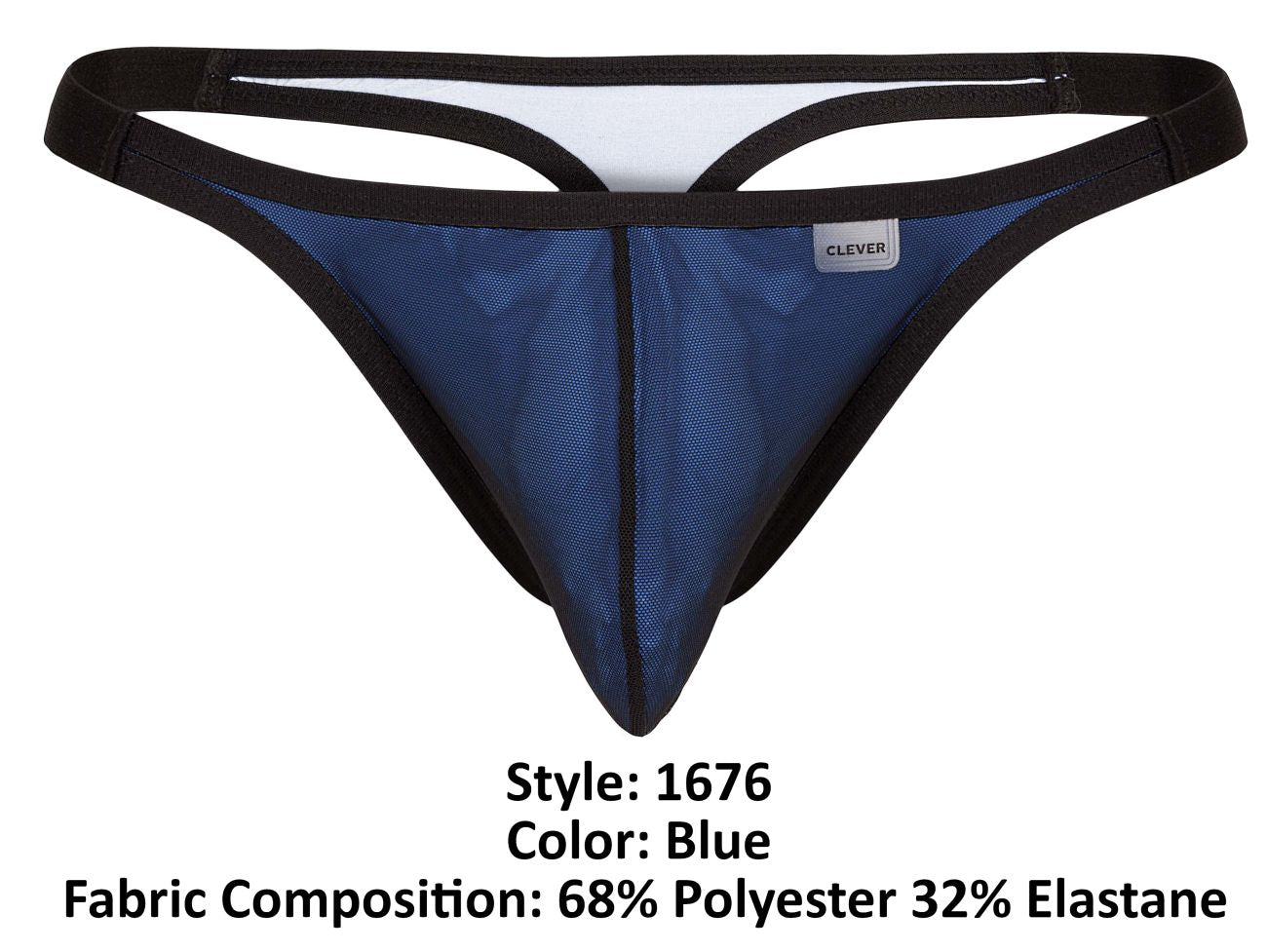 Clever 1676 Eroticism Thongs Blue