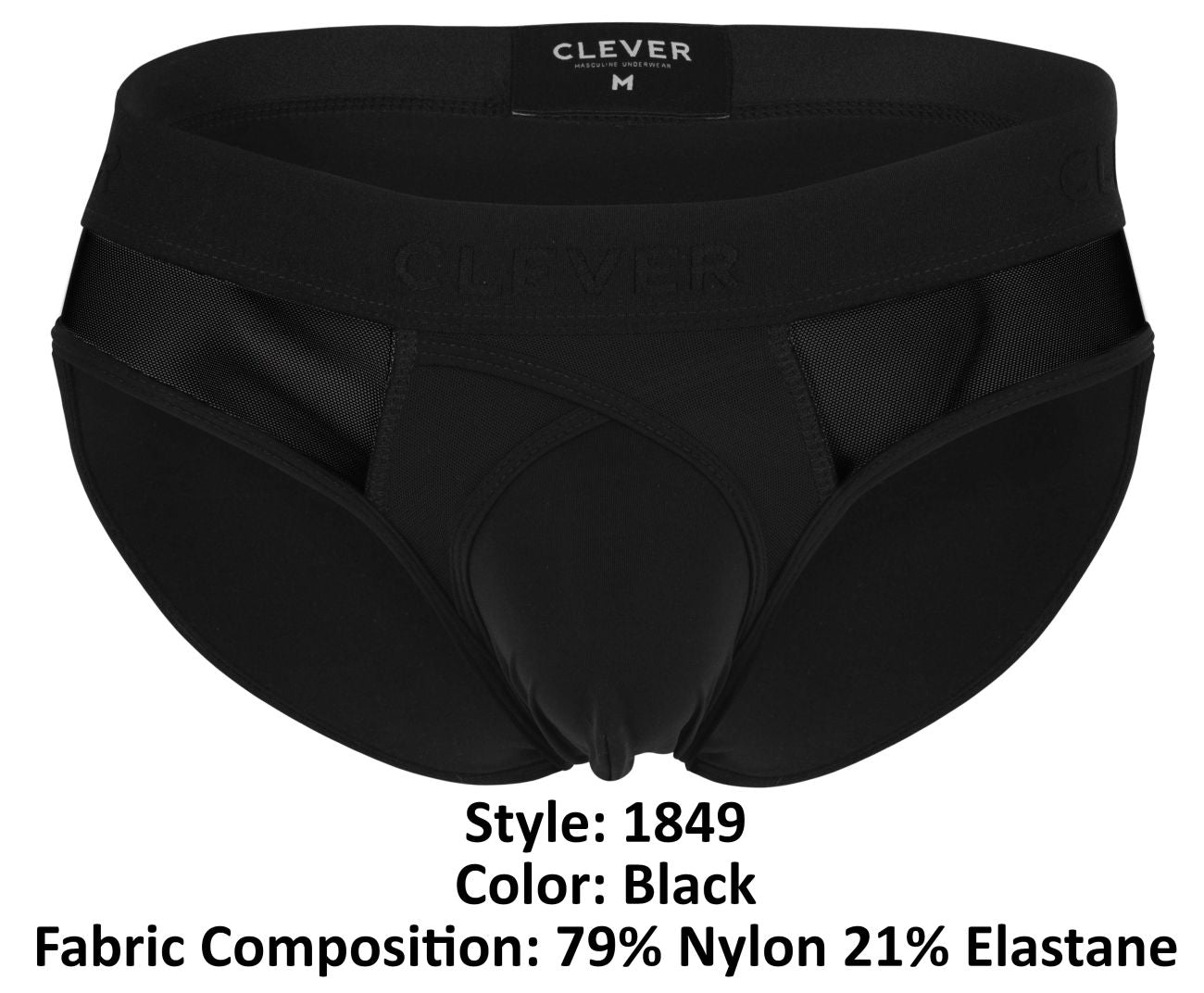 Clever 1849 Eros Mens Bold & Elegant Bikini Black
