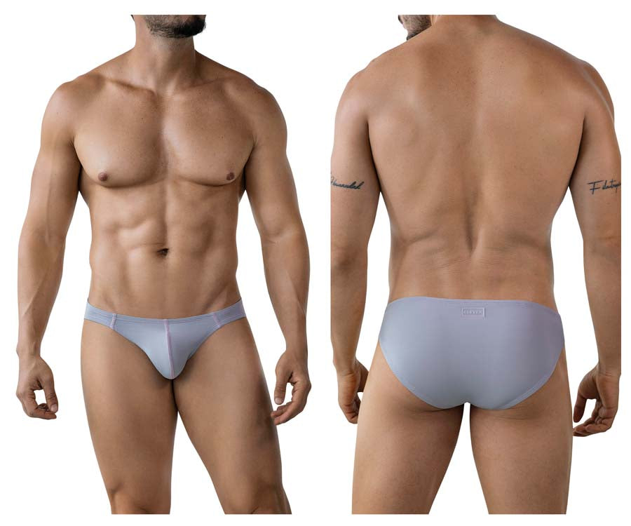 Clever 2005 Raices Mens Sleek Minimal Cut Briefs Gray