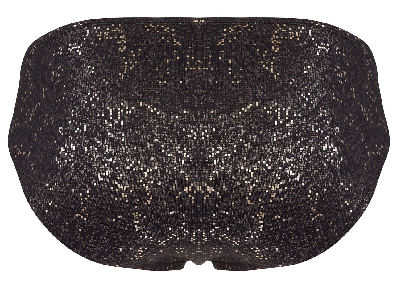 Clever 2039 Galaxy Mens Glitter Bikini Briefs Black