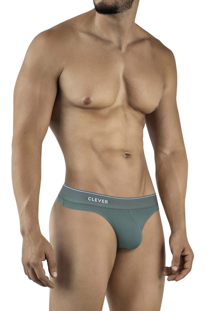 Clever 2044 Mendoza Mens Supportive & Sexy Thongs Green