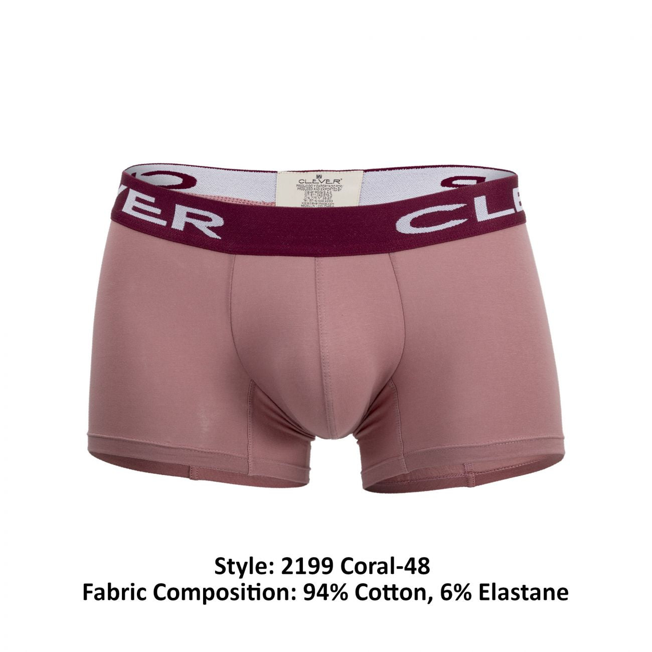 Clever 2199 Limited Edition Boxer Briefs Trunks Coral
