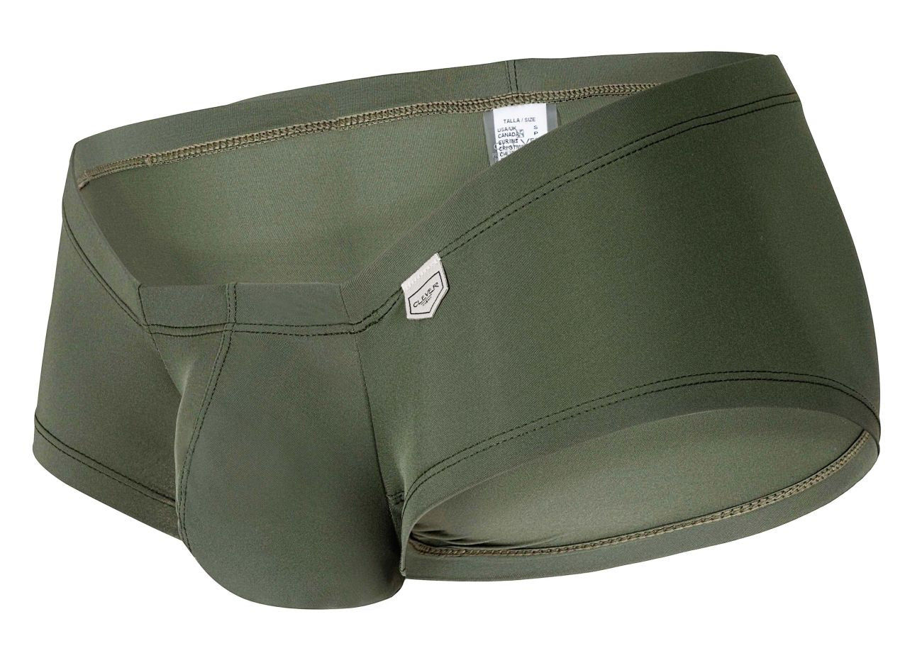 Clever 229934 3PK Australian Latin Trunks Olive Green-Dark Green-Green