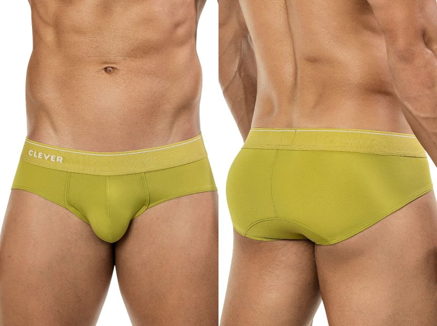 Clever 26012 Clever Performance Low-Rise Briefs in Olive Green