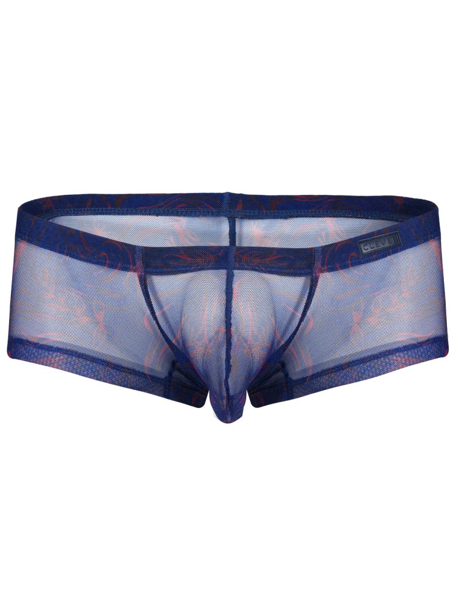 26033 Calipso Male Sheer Low Rise Trunks Blue