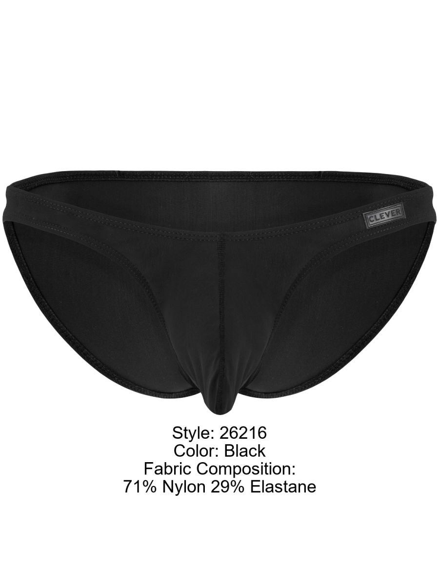 Clever 26216 Cocuy Mens Sleek Minimalism Briefs Black