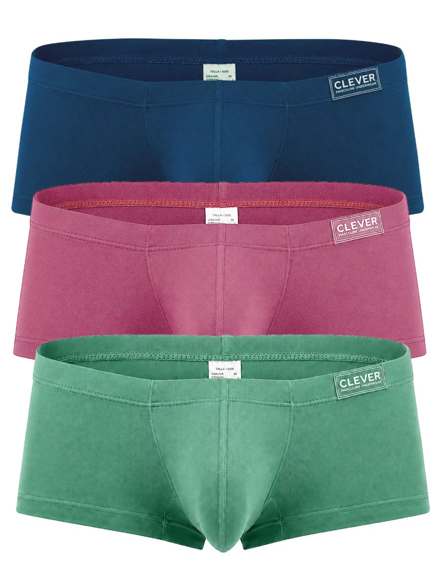 Clever 26225 3PK Mens Australian Latin Daily Essentials Trunks 3 Colours