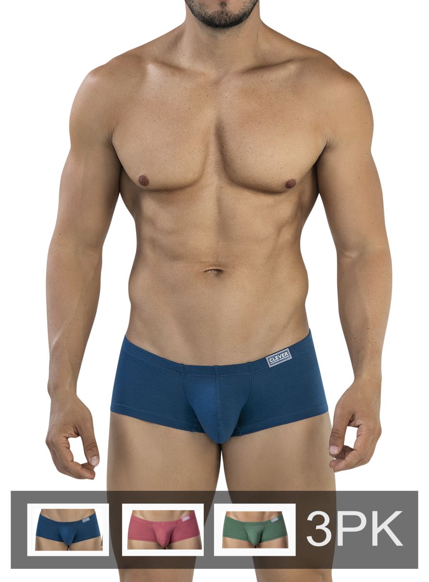 Clever 26225 3PK Mens Australian Latin Daily Essentials Trunks 3 Colours