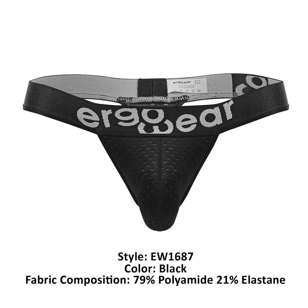 ErgoWear EW1687 MAX FLOW G-String Black