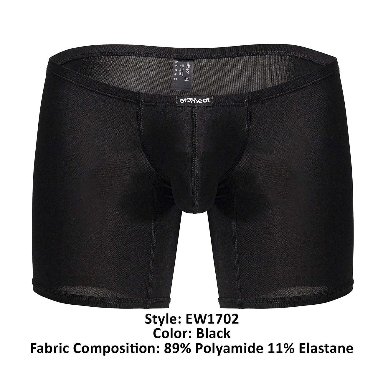 ErgoWear EW1702 Boxer Briefs Black