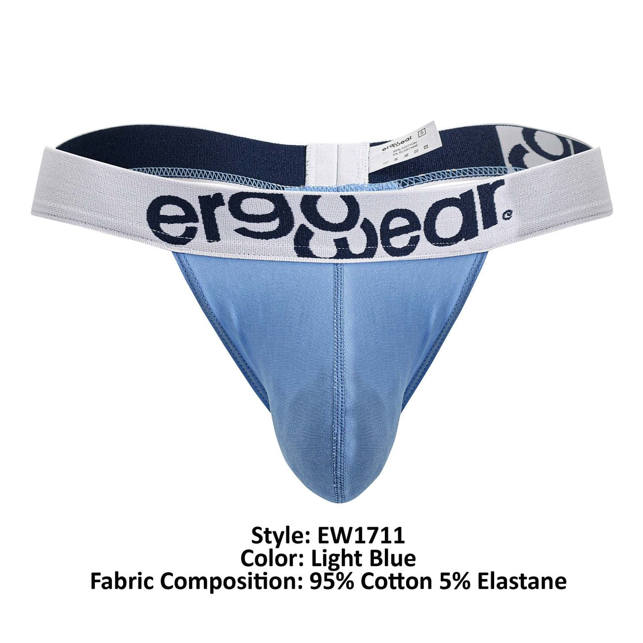 ErgoWear EW1711 MAX COTTON Thongs Light Blue