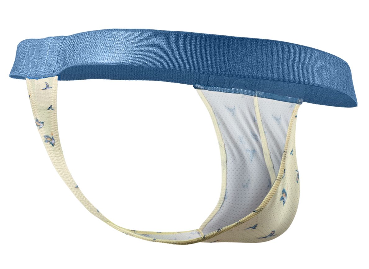 ErgoWear EW1768 SLK SE Male Comfortable G-String Vanilla Birds