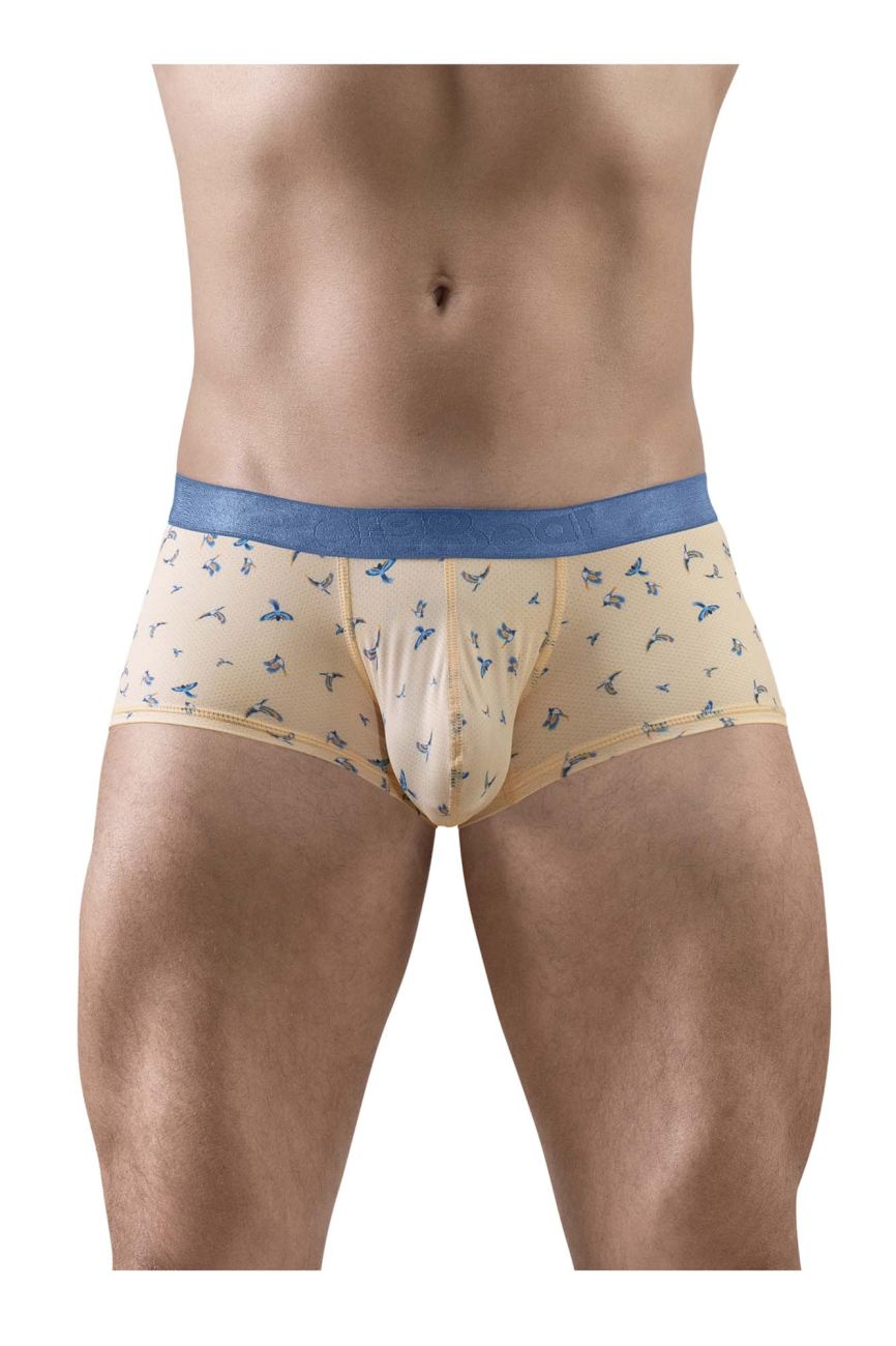 ErgoWear EW1774 SLK SE  Male Comfortable Trunks Peach Birds