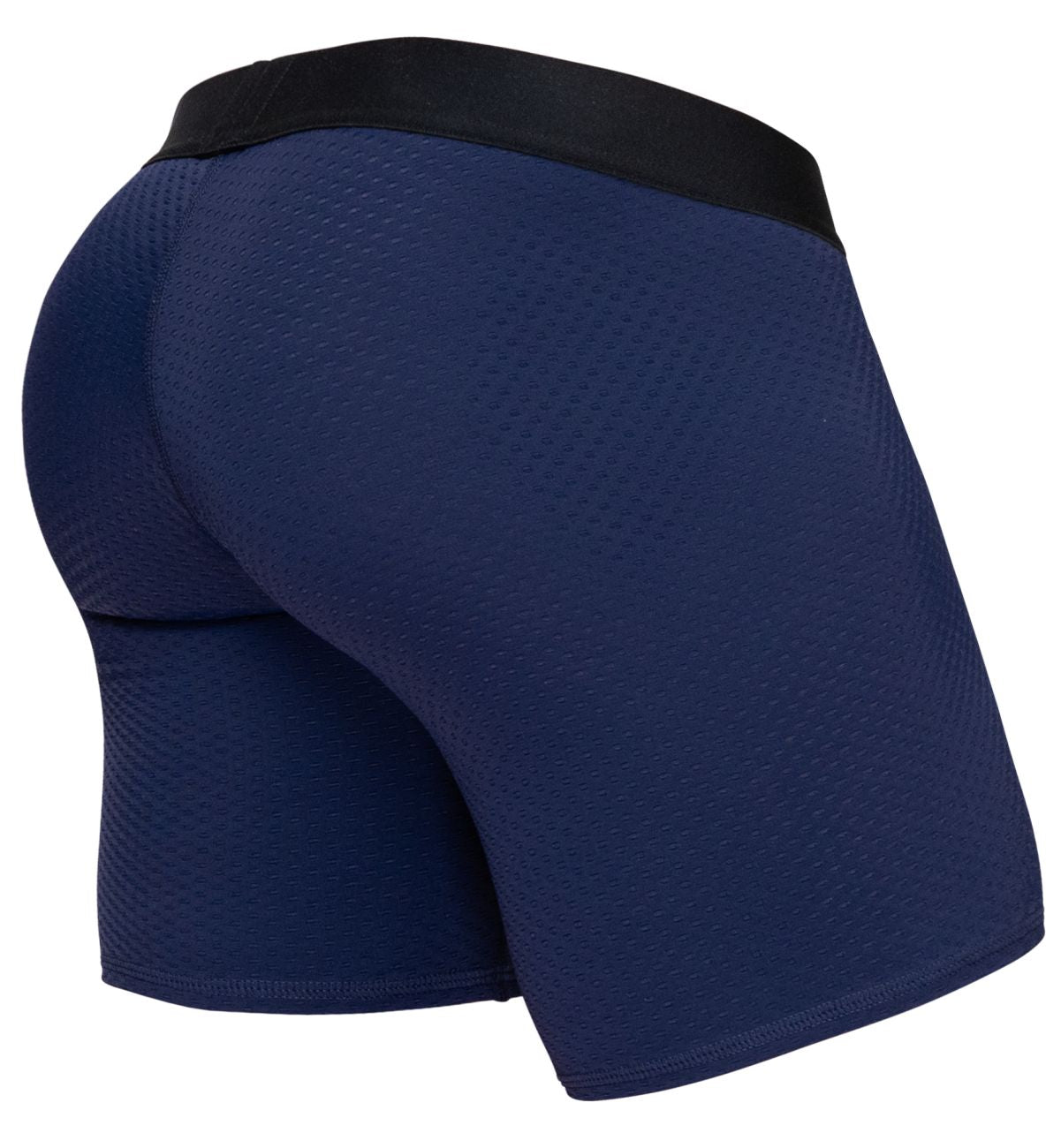 ErgoWear EW1792 MAX FLOW Mens Long Sleek Boxer Briefs Dark Blue