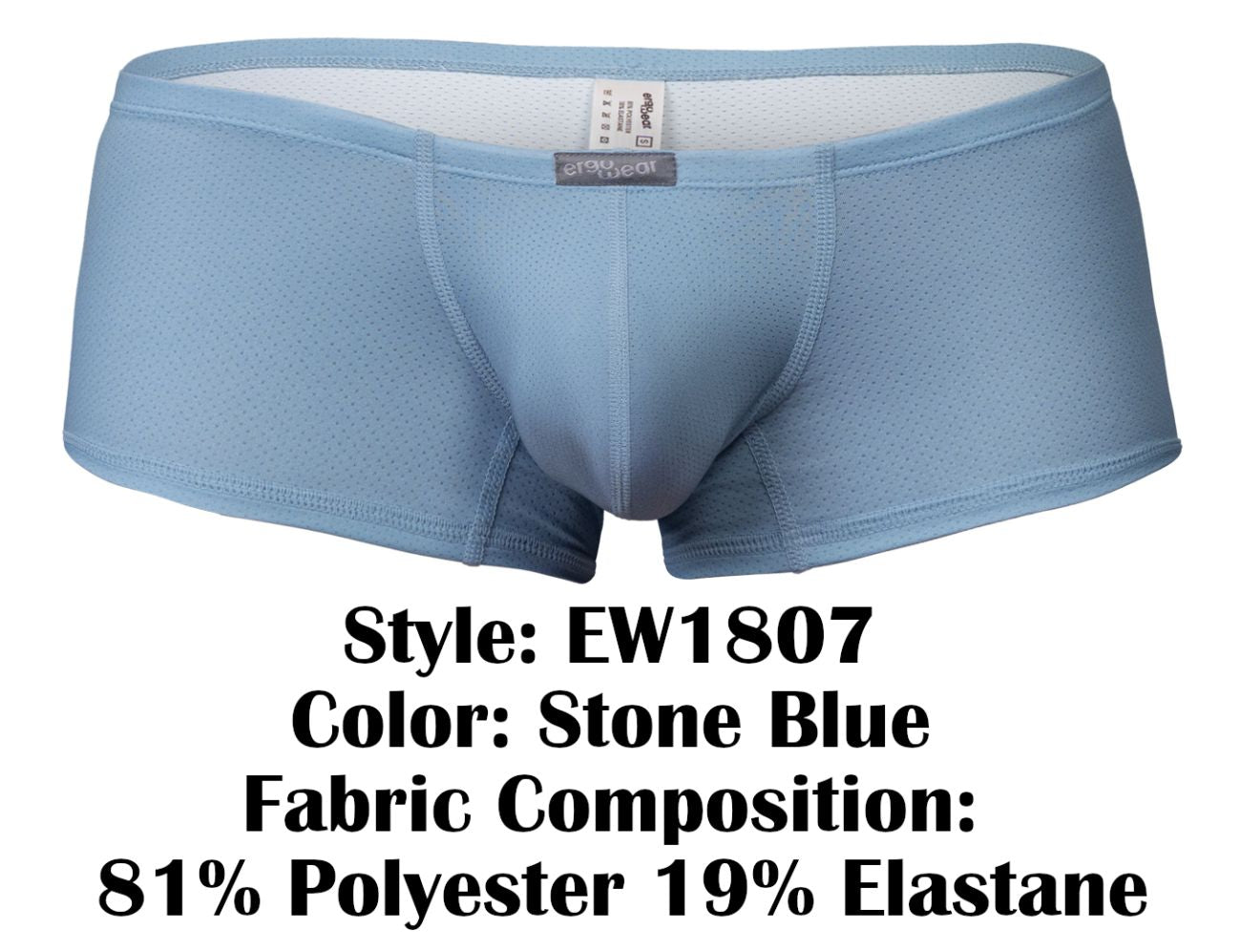 ErgoWear EW1807 X4D SE Mens Built to Move Trunks Stone Blue
