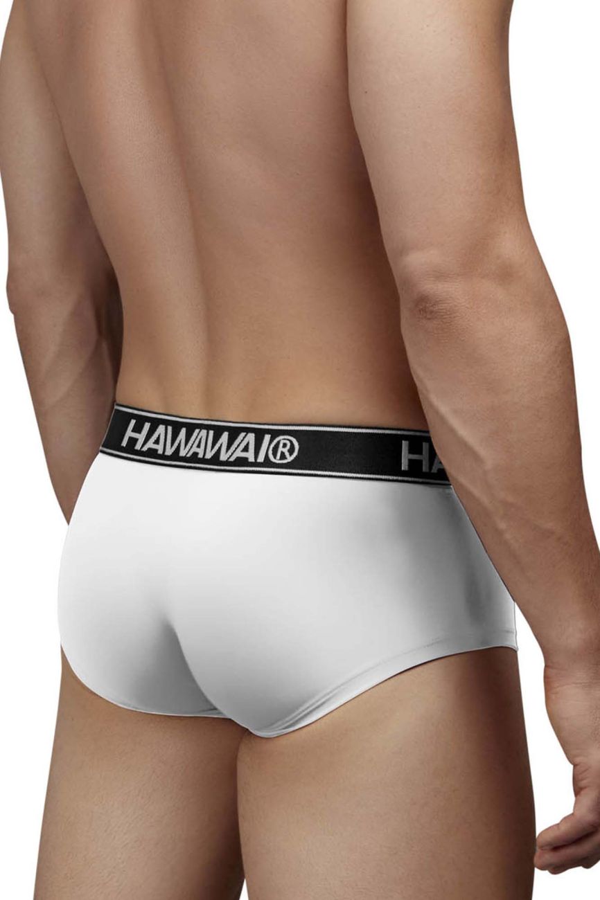 HAWAIR 41961 Mens Maximum Comfort Microfiber Briefs White