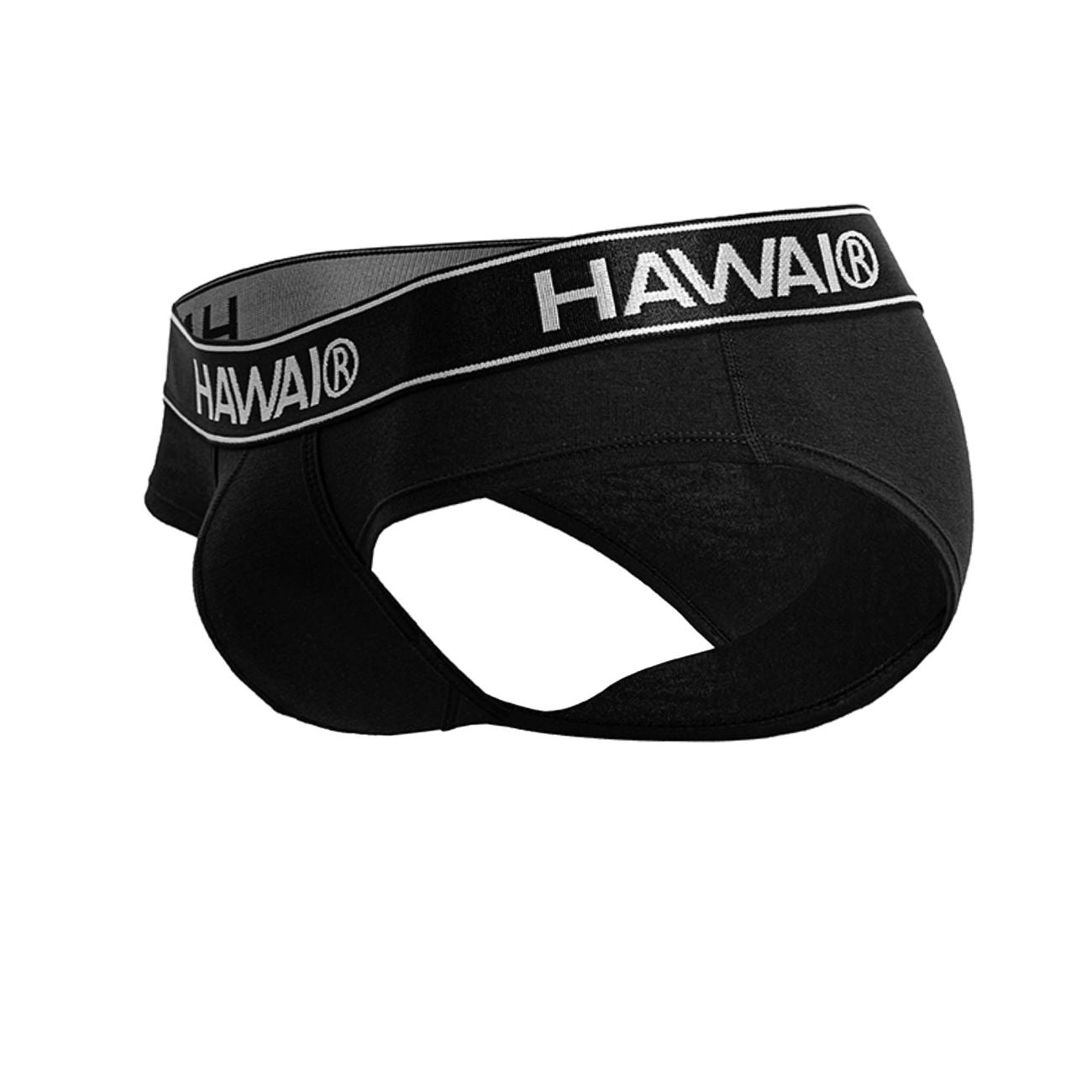 HAWAIR 41962 Cotton Blend Male Comfortable Briefs Black