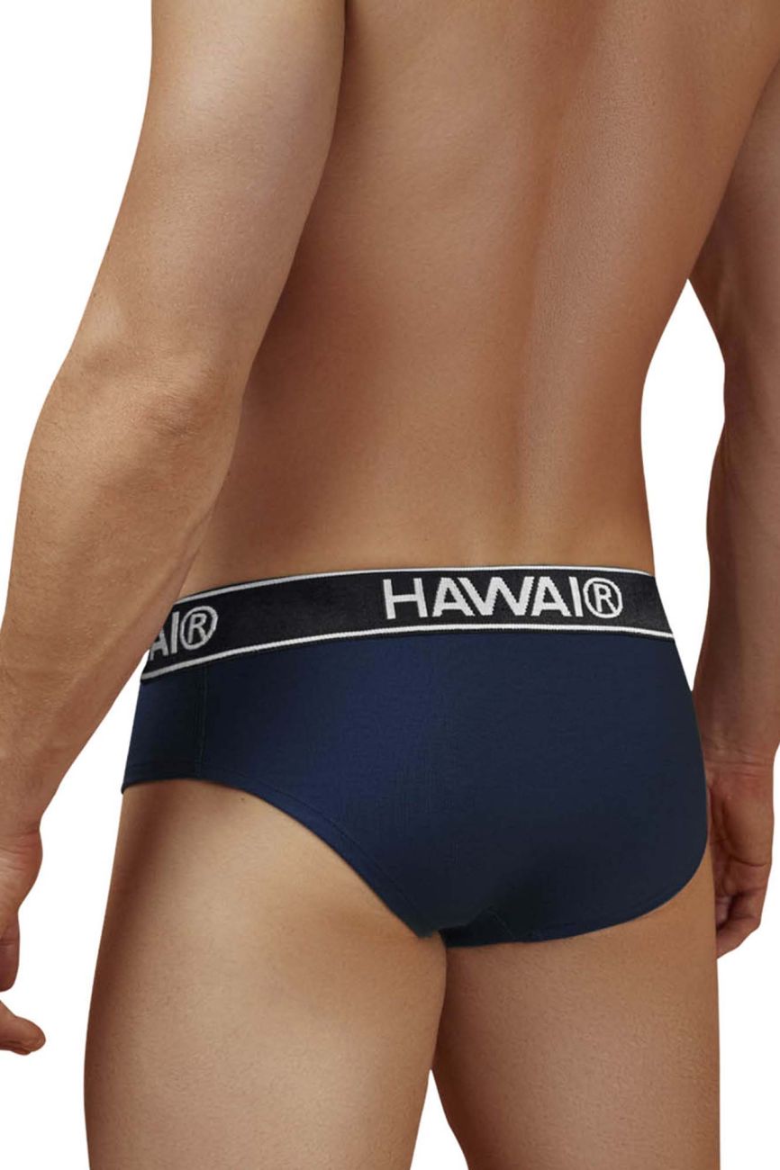 HAWAIR 41962 Cotton Blend Male Comfortable Briefs Dark Blue