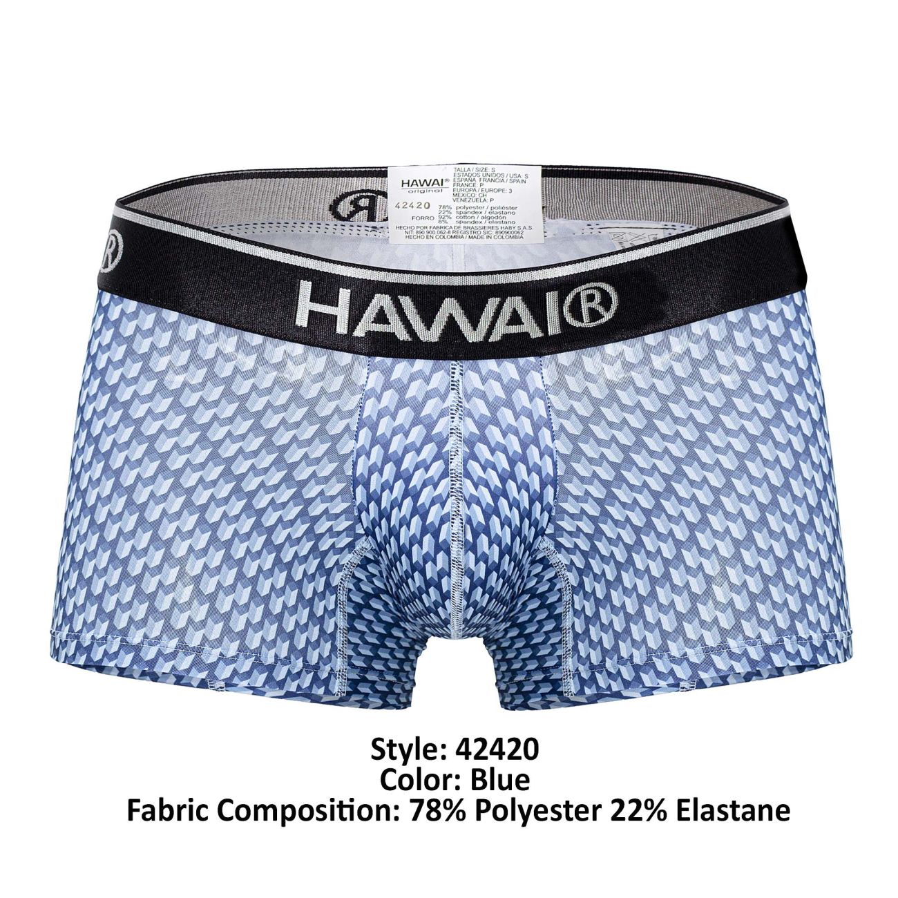 HAWAI 42420 Printed Trunks Blue