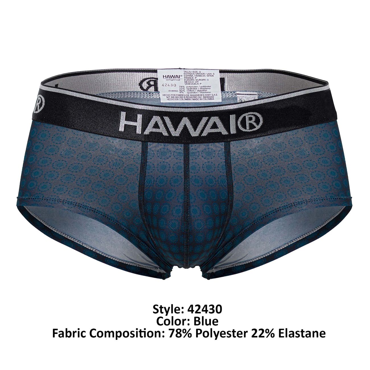 HAWAI 42430 Printed Briefs Blue