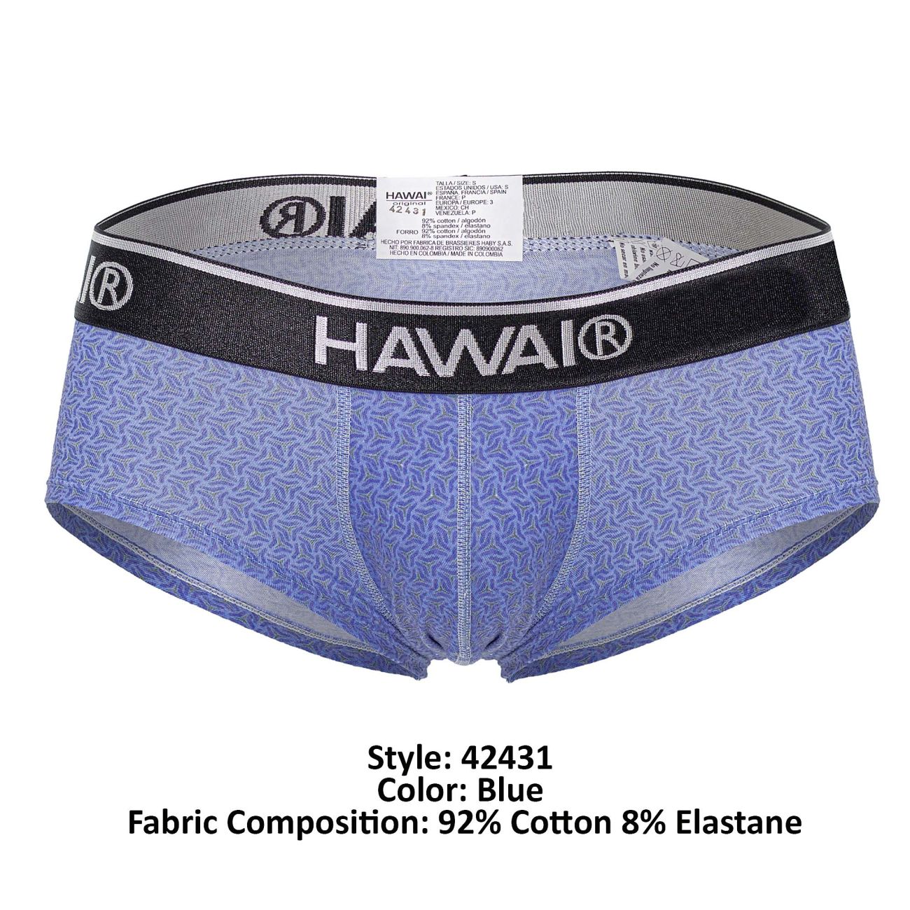 HAWAI 42431 Printed Briefs Blue