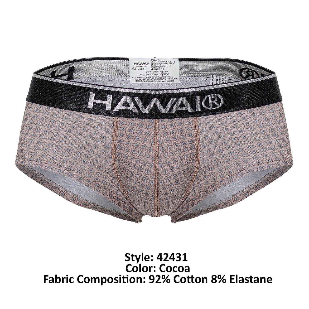 HAWAI 42431 Printed Briefs Cocoa