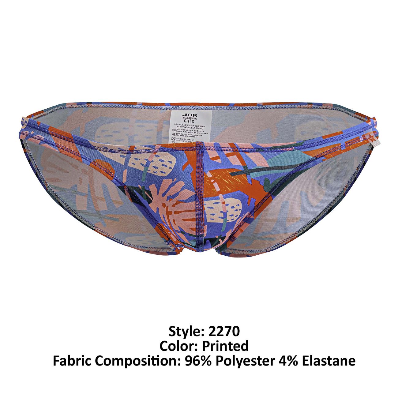 JOR 2270 South'Mens Low Cut Colourful Bikini Printed