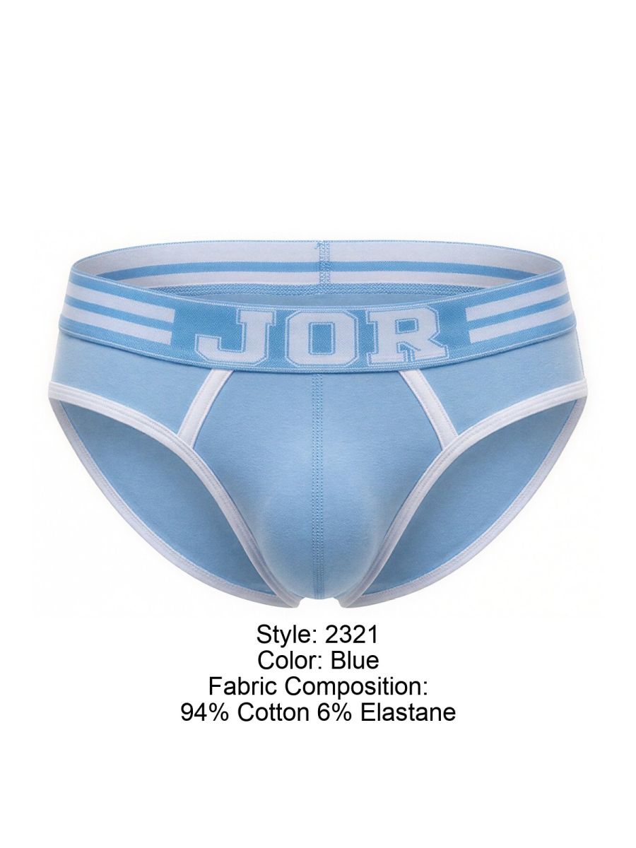 JOR 2321 College Mens Classic Athletic Style Briefs Blue Plus Sizes