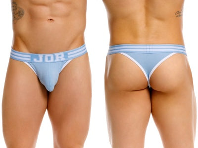 JOR 2323 College Mens Clean & Bold Thongs Blue Plus Sizes