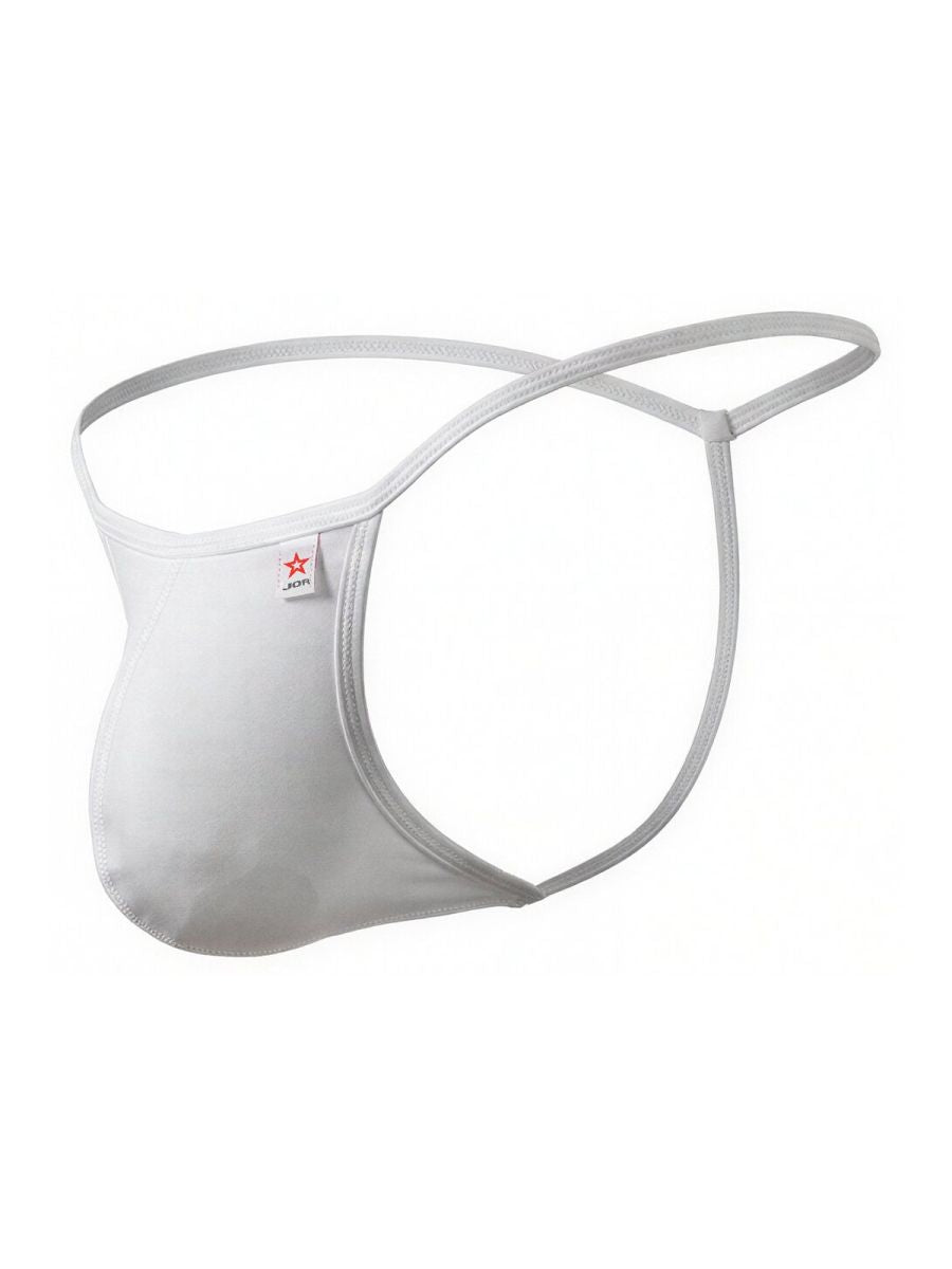 JOR 2359 Axel Male Light G-String with Barely-There Straps White Plus Sizes