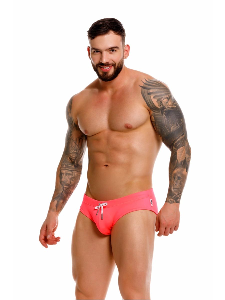 JOR 2387 Mens Pop of Colour Travel Swim Briefs Candy Plus Sizes